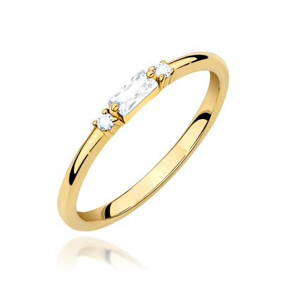 Pierścionek z Diamentem 585 - Elegancja i Blask
